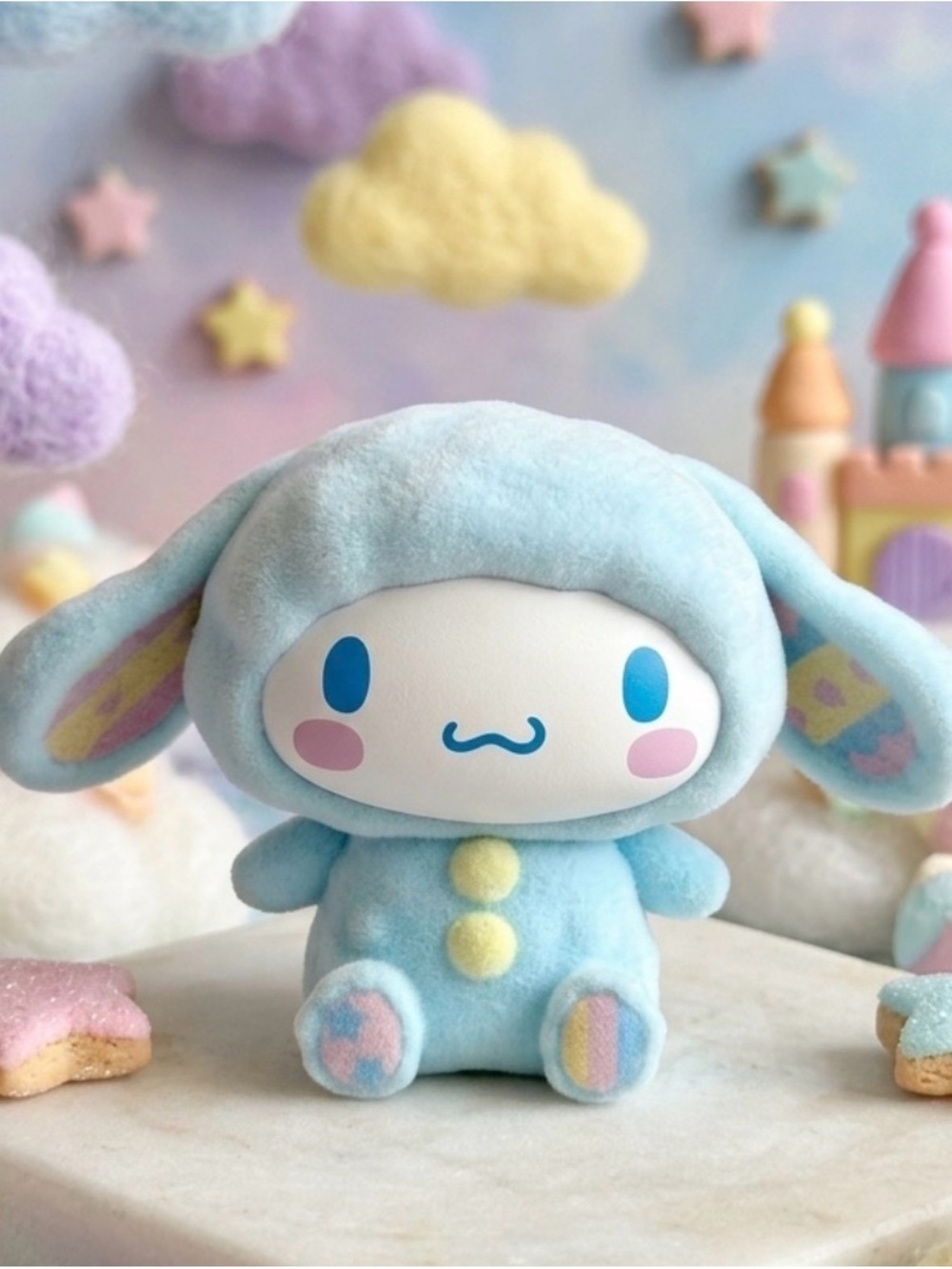 🩵 Fuzzy Soft Sanrio Cinnamoroll Figure - Miniso Rabbit Series 🩵
